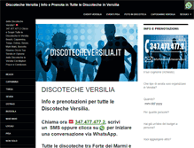 Tablet Screenshot of discotecheversilia.it